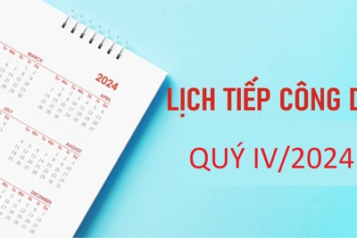 Lịch tiếp công dân quý IV/2024 của Đại biểu HĐND TP Hà Nội 