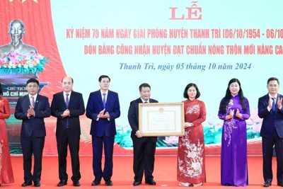 Huyện Thanh Trì: kỷ niệm 70 năm giải phóng và đón nhận Huyện nông thôn mới nâng cao