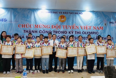 100% học sinh Hà Nội thi Toán và Khoa học quốc tế đạt huy chương