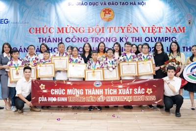 Trường Newton dẫn đầu Việt Nam tại Olympic Toán và Khoa học quốc tế (IMSO) 2024