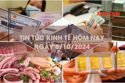 Tin tức kinh tế ngày 8/10: giá vàng miếng SJC bất ngờ tăng sốc