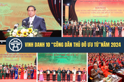 Vinh danh 10 “Công dân Thủ đô ưu tú” năm 2024