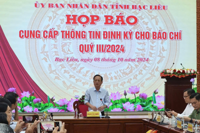 Bạc Liêu: 9 tháng, tăng trưởng kinh tế 6,32% 