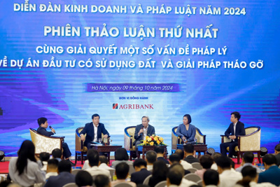 Diễn đàn "Kinh doanh và Pháp luật" năm 2024: Cần tháo gỡ “rườm rà” về thủ tục hành chính