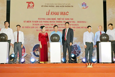 Thường Tín khai mạc triển lãm sản phẩm OCOP hàng thủ công mỹ nghệ năm 2024