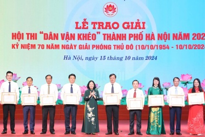 Công an TP Hà Nội đoạt Giải Xuất sắc chung khảo Hội thi “Dân vận khéo”