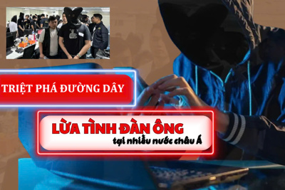  Triệt phá đường dây lừa tình đàn ông tại nhiều nước châu Á