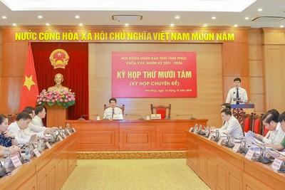 Vĩnh Phúc: bầu Phó Chủ tịch HĐND và Phó Chủ tịch UBND tỉnh 