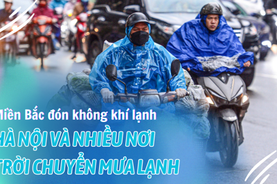 Miền Bắc đón không khí lạnh, Hà Nội và nhiều nơi trời chuyển mưa lạnh