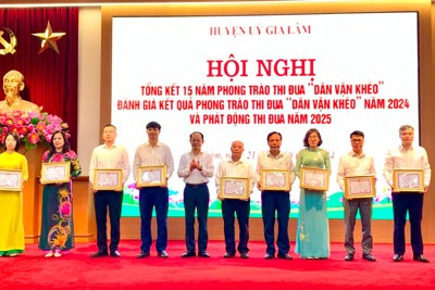 Huyện Gia Lâm: tổng kết 15 năm thực hiện phong trào thi đua "Dân vận khéo"