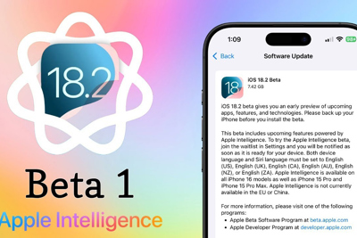 Apple bất ngờ phát hành iOS 18.2 beta 1 