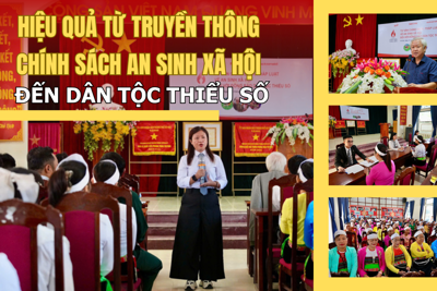 Hiệu quả từ truyền thông chính sách an sinh xã hội đến dân tộc thiểu số