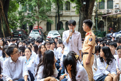 Hà Nội: tuyên truyền triển khai Luật Trật tự, an toàn giao thông đường bộ