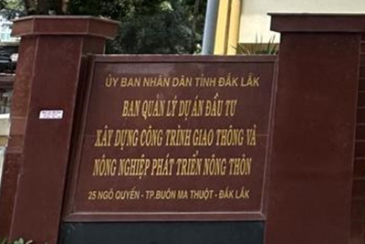 Nhận hối lộ, nguyên Giám đốc Ban quản lý dự án ở Đắk Lắk bị bắt