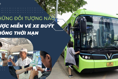 Hà Nội: 3 trường hợp được miễn vé xe buýt không thời hạn