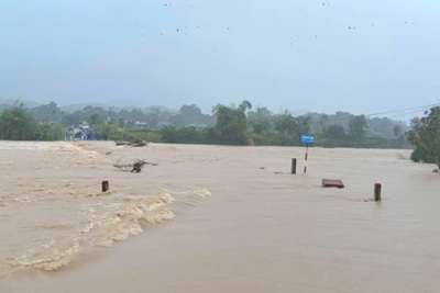 Hà Tĩnh: mưa lớn, một số vùng bị ngập lụt cục bộ