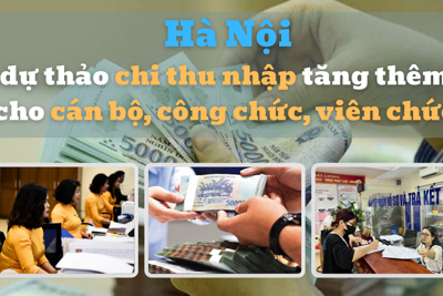 Hà Nội dự thảo chi thu nhập tăng thêm cho cán bộ, công chức, viên chức