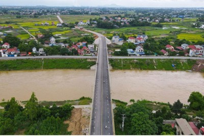 Thông xe cầu Hòa Sơn nối Bắc Giang - Thái Nguyên