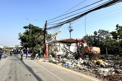 Huyện Thanh Trì: Hoàn thành cưỡng chế thu hồi đất thực hiện dự án Quốc lộ 1A