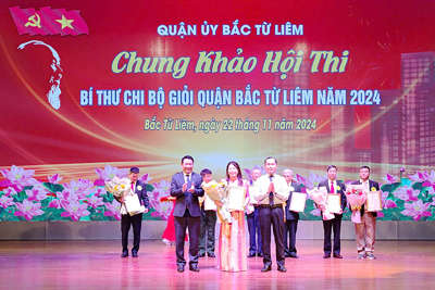 Chung khảo hội thi Bí thư chi bộ giỏi quận Bắc Từ Liêm năm 2024