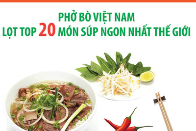 Phở bò Việt Nam lọt top 20 món súp ngon nhất thế giới