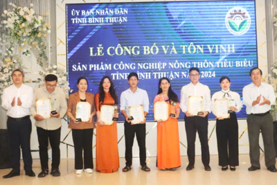 Bình Thuận: tôn vinh sản phẩm công nghiệp nông thôn tiêu biểu năm 2024