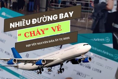 Nhiều đường bay đã ''cháy'' vé dịp Tết Nguyên đán Ất Tỵ 2025