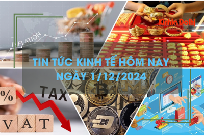 Tin tức kinh tế 1/12: dự báo lạm phát năm 2024 khoảng 4 - 4,5%