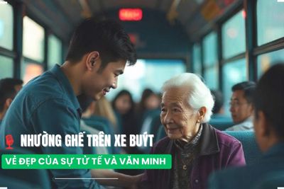 Nhường ghế trên xe buýt – vẻ đẹp của sự tử tế và văn minh