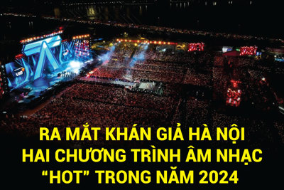 Hai chương trình âm nhạc “hot” của năm 2024 ra mắt khán giả Hà Nội