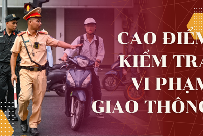 Cao điểm kiểm tra vi phạm giao thông