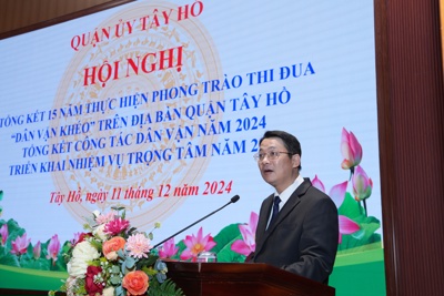 Tây Hồ tổng kết 15 năm thực hiện phong trào thi đua “Dân vận khéo”