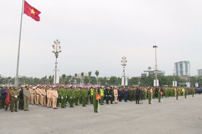 Nghệ An: công an toàn tỉnh tổ chức lễ ra quân phòng chống tội phạm