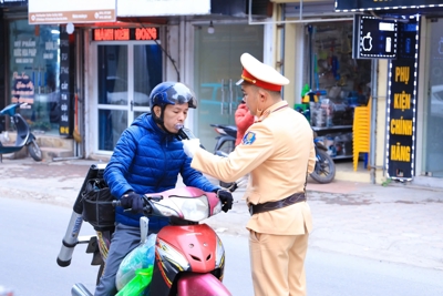 Quốc Oai ra quân đảm bảo an ninh, trật tự dịp Tết