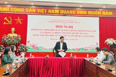 Cán bộ, đảng viên nhận thức sâu sắc "kỷ nguyên vươn mình của dân tộc"