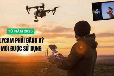 Từ năm 2025: flycam phải đăng ký mới được sử dụng