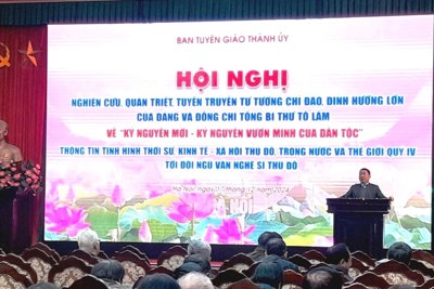 Hơn 300 văn nghệ sĩ Thủ đô tham gia quán triệt về “kỷ nguyên vươn mình của dân tộc"