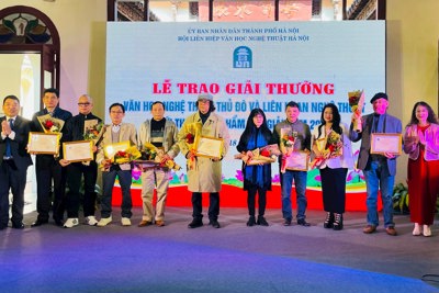 Trao Giải thưởng văn học nghệ thuật Thủ đô 2024 cho 26 tác phẩm xuất sắc