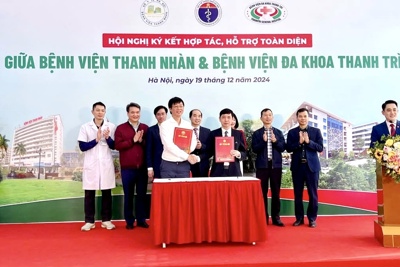 Bệnh viện Thanh Nhàn ký kết hợp tác với Bệnh viện đa khoa Thanh Trì