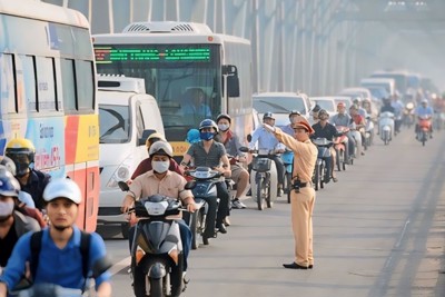 Hà Nội: phân luồng giao thông trên các tuyến đường ra, vào TP dịp Tết 2025