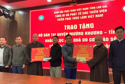 Trao tặng 5 căn nhà cho các hộ dân khó khăn tại Lào Cai