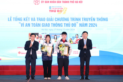 Toàn cảnh Lễ tổng kết, trao giải Chương trình truyền thông Vì ATGT Thủ đô 2024