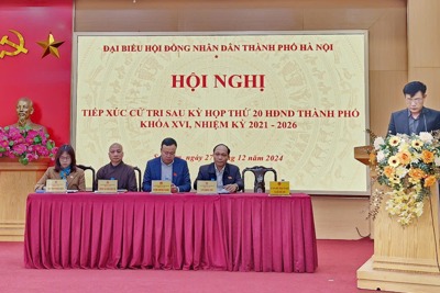 Thông tin kết quả kỳ họp thứ 20 HĐND TP đến cử tri huyện Sóc Sơn