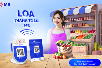 Loa Thanh toán MB - Giải pháp giao dịch thông minh cho mọi ngành nghề