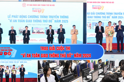 Trao giải cuộc thi “Vì an toàn giao thông thủ đô” năm 2024