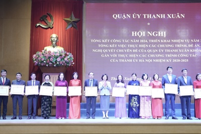 Đảng bộ quận Thanh Xuân: hoàn thành toàn diện 25/25 chỉ tiêu, nhiệm vụ năm 2024