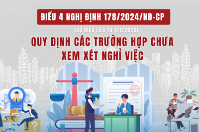 Những trường hợp chưa xem xét nghỉ việc khi sắp xếp tổ chức bộ máy