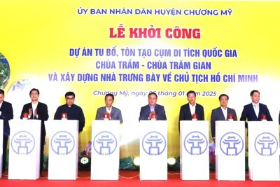 Khởi công dự án tu bổ, tôn tạo Cụm di tích Quốc gia chùa Trầm - chùa Trăm Gian