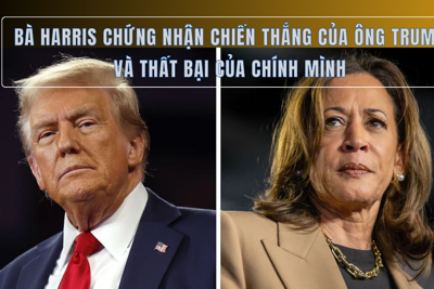 Bà Harris chứng nhận chiến thắng của ông Trump và thất bại của chính mình