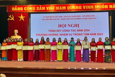 Các tổ chức chính trị -  xã hội góp phần sớm đưa Hoài Đức trở thành quận